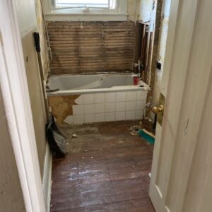 before demolition tub
